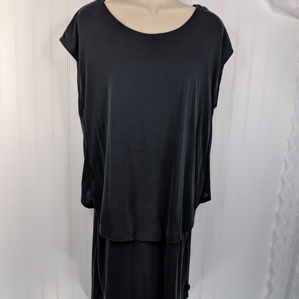 TROUVE Cape Open Back Modal Blend Dress Sz M - Picture 4 of 14